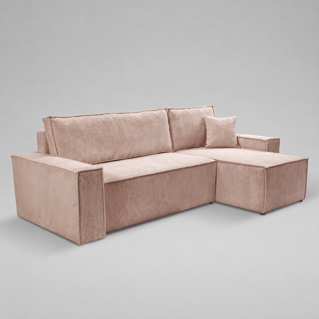Pati Universal Jumbo Cord Sofabed, Corner - Rogue