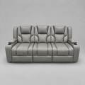Neptune - 3 Seater Recliner Sofa - Grey