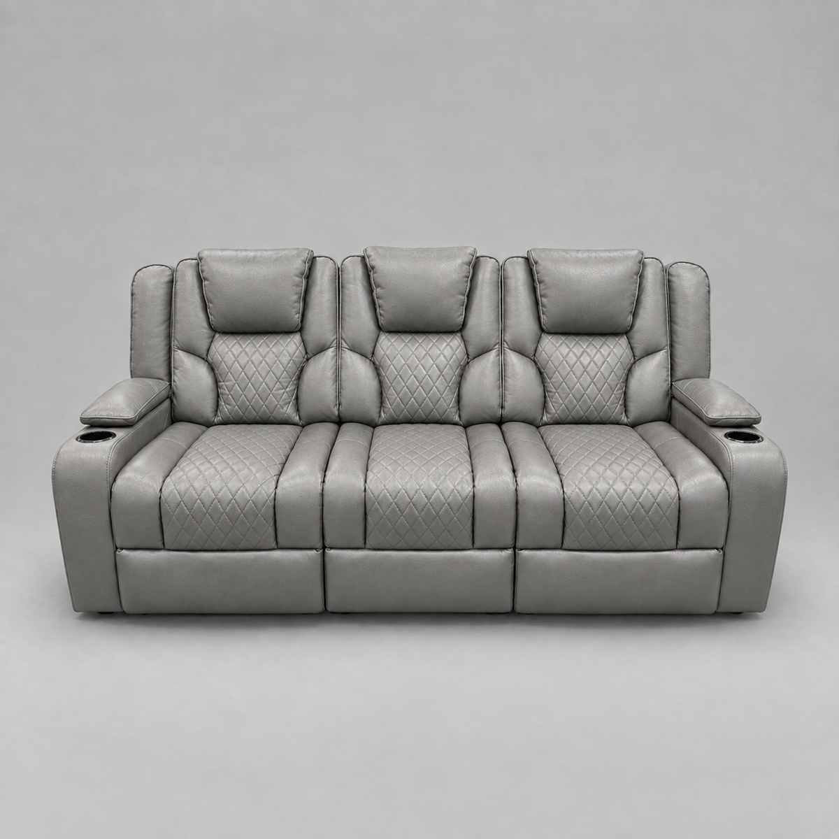 Neptune - 3 Seater Recliner Sofa - Grey