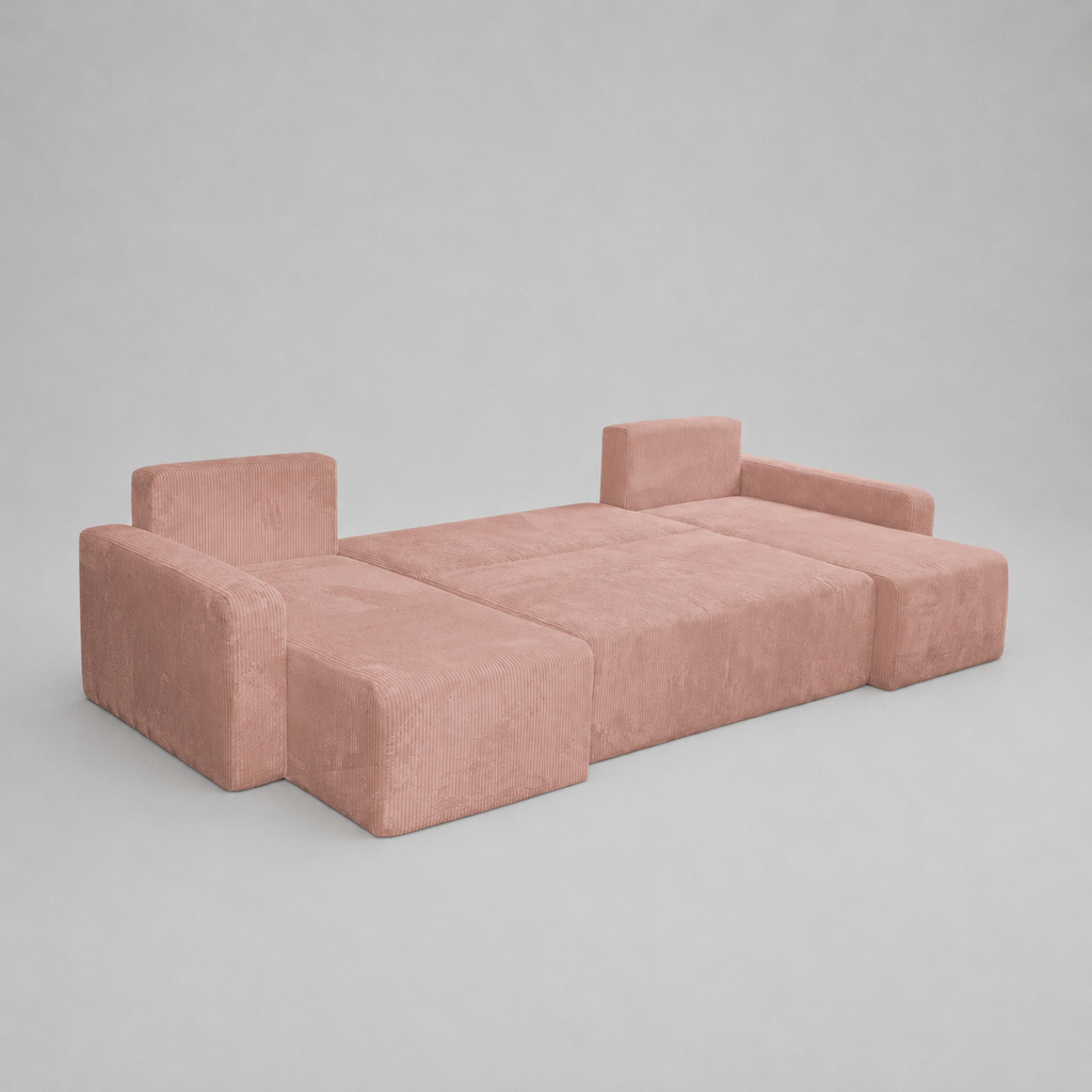Yasmine U Shaped Sofabeds, Pink