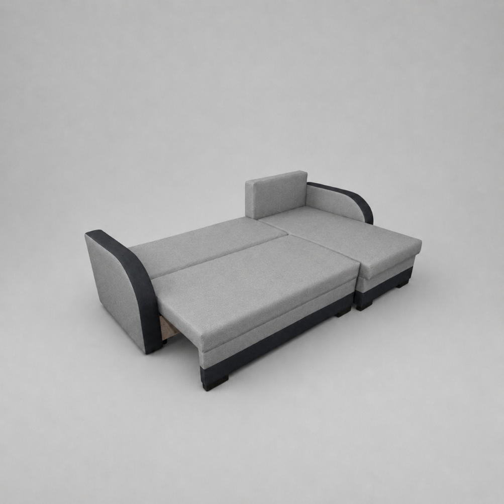 Jozef Sofabeds, Universal Corner, Grey + Dark Grey