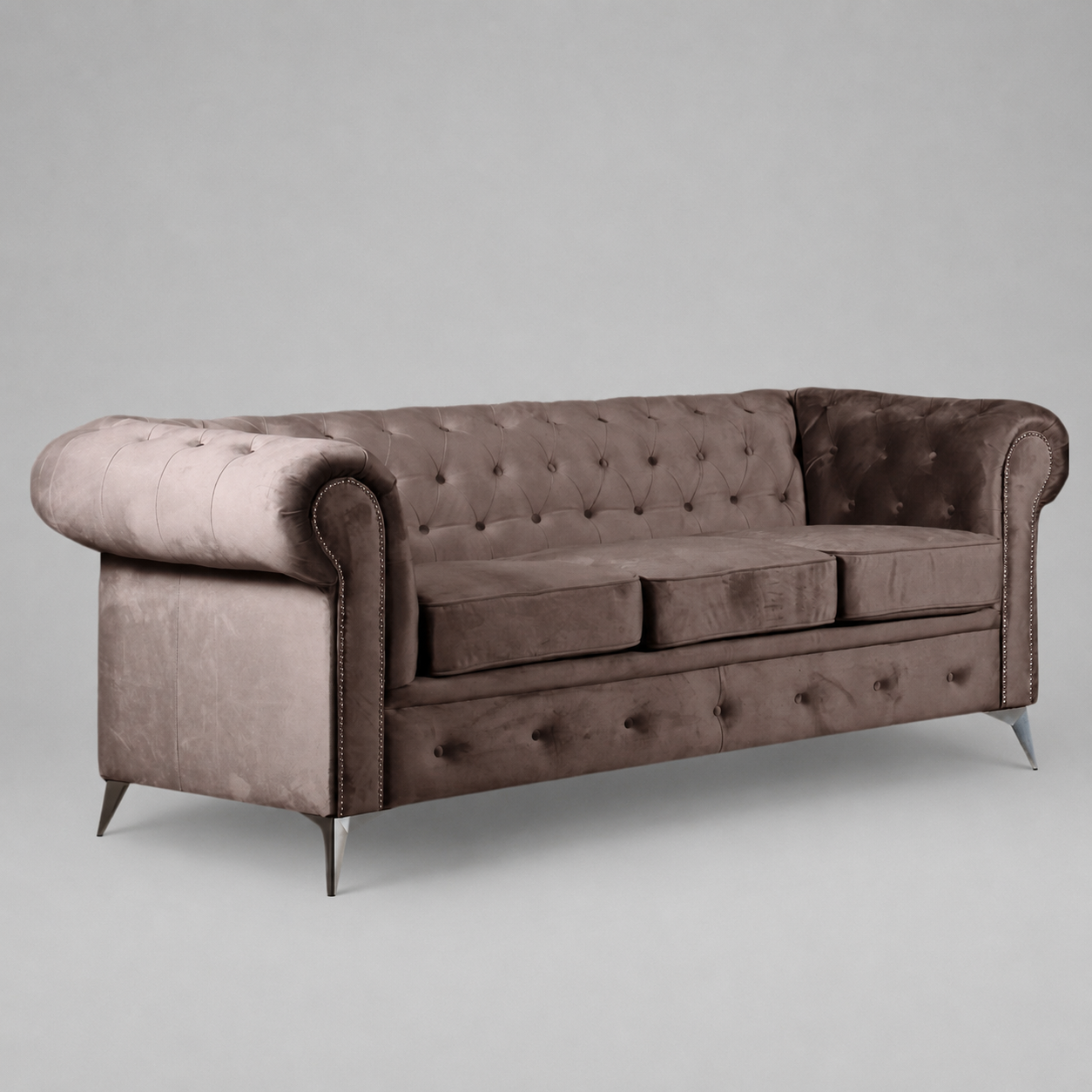 Roma Chesterfield, 3 + 2 Seater Combo, Taupe