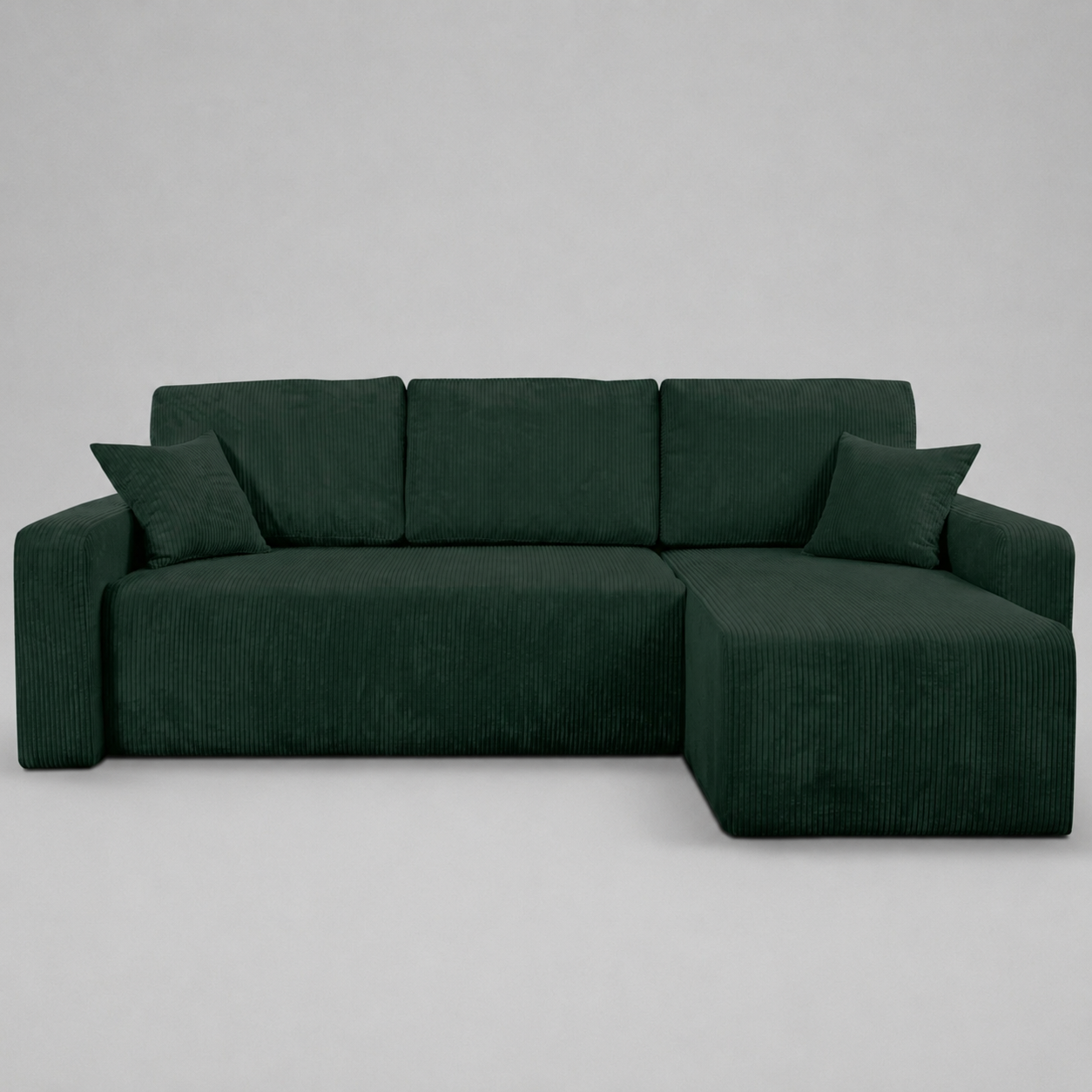 Yasmine L Shaped Sofabeds, Green
