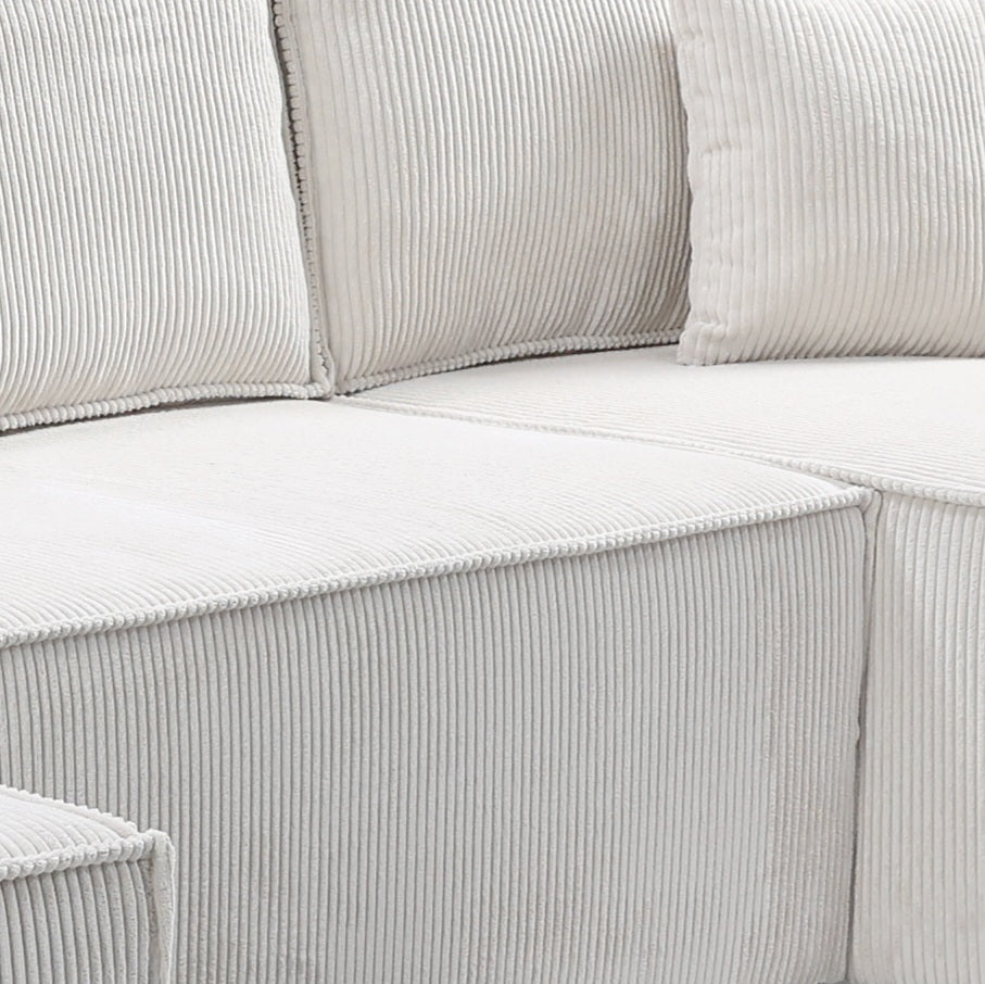 Pati Sofabed, U Corner, Jumbo Cord, Mink