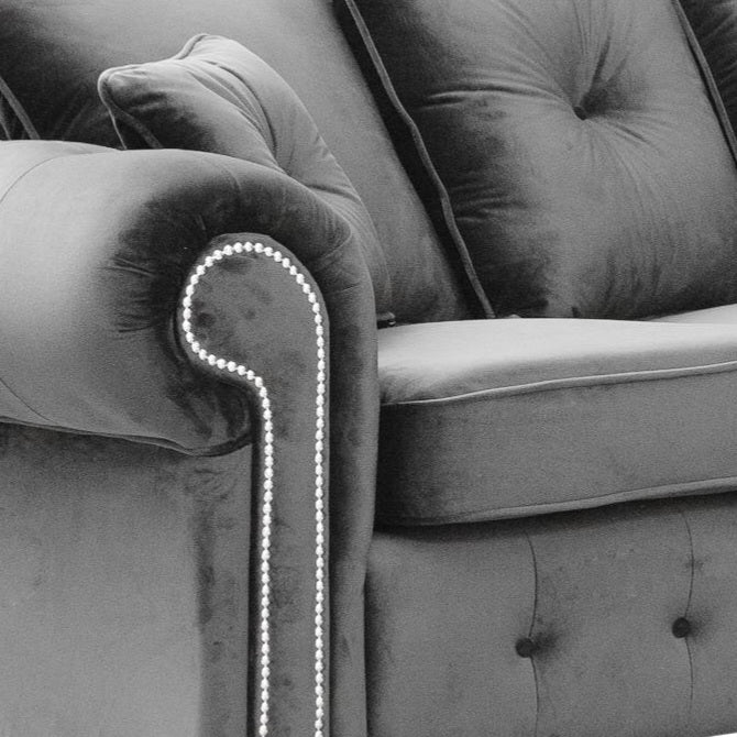 Olimpia Grey 5 Seater corner sofa