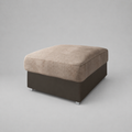 Eclipse Footstool - Beige and Brown