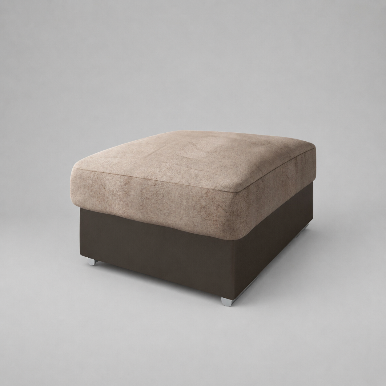 Eclipse Footstool - Beige and Brown