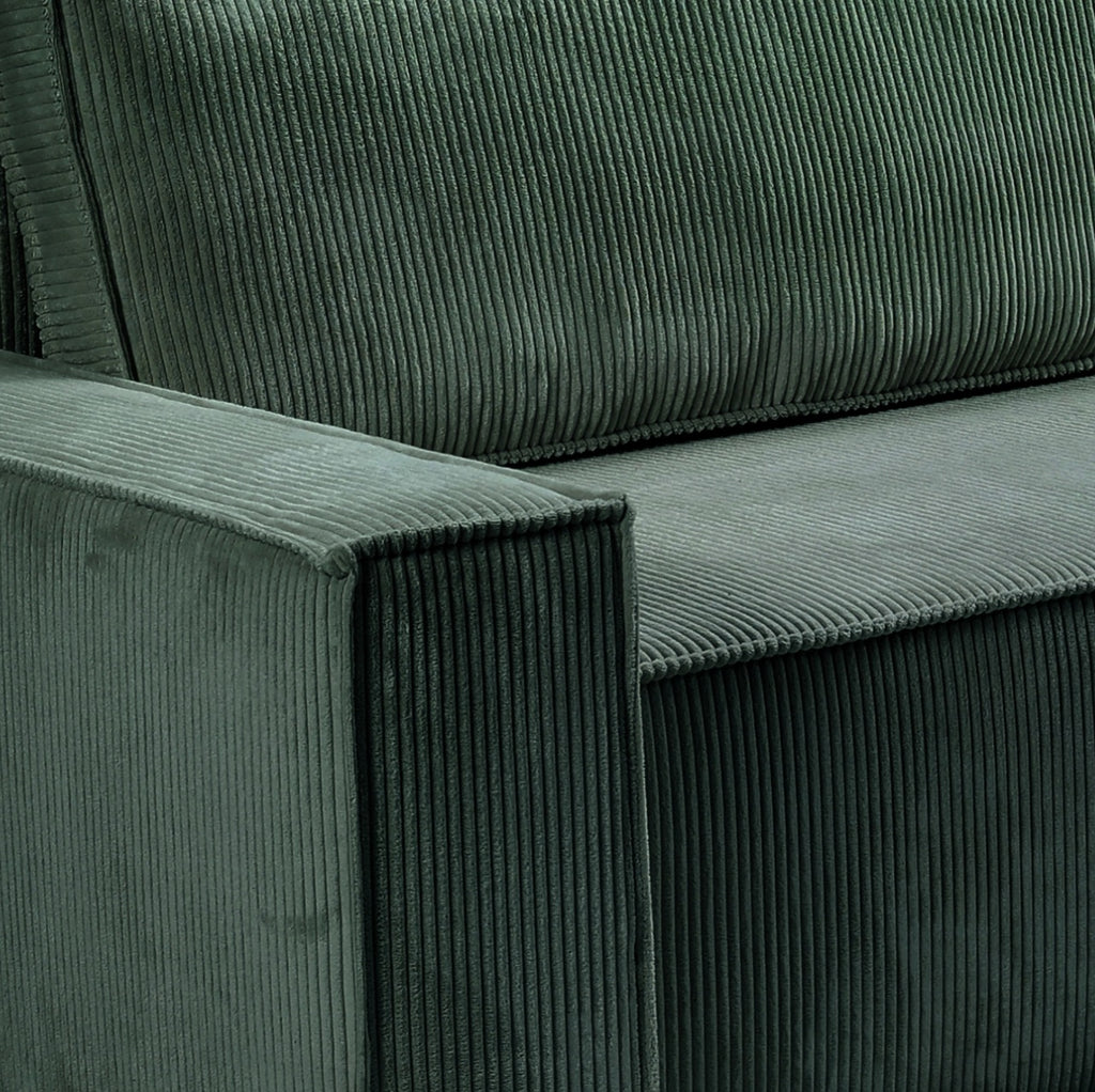 Pati Universal Jumbo Cord Sofabed, Corner - Green