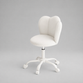 White Desk Swivel Chair - PU Leather