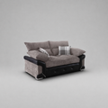 Logan, 2 Seater, Beige + Black