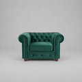 Infinity Plush Fabric, 1 Seater, Green