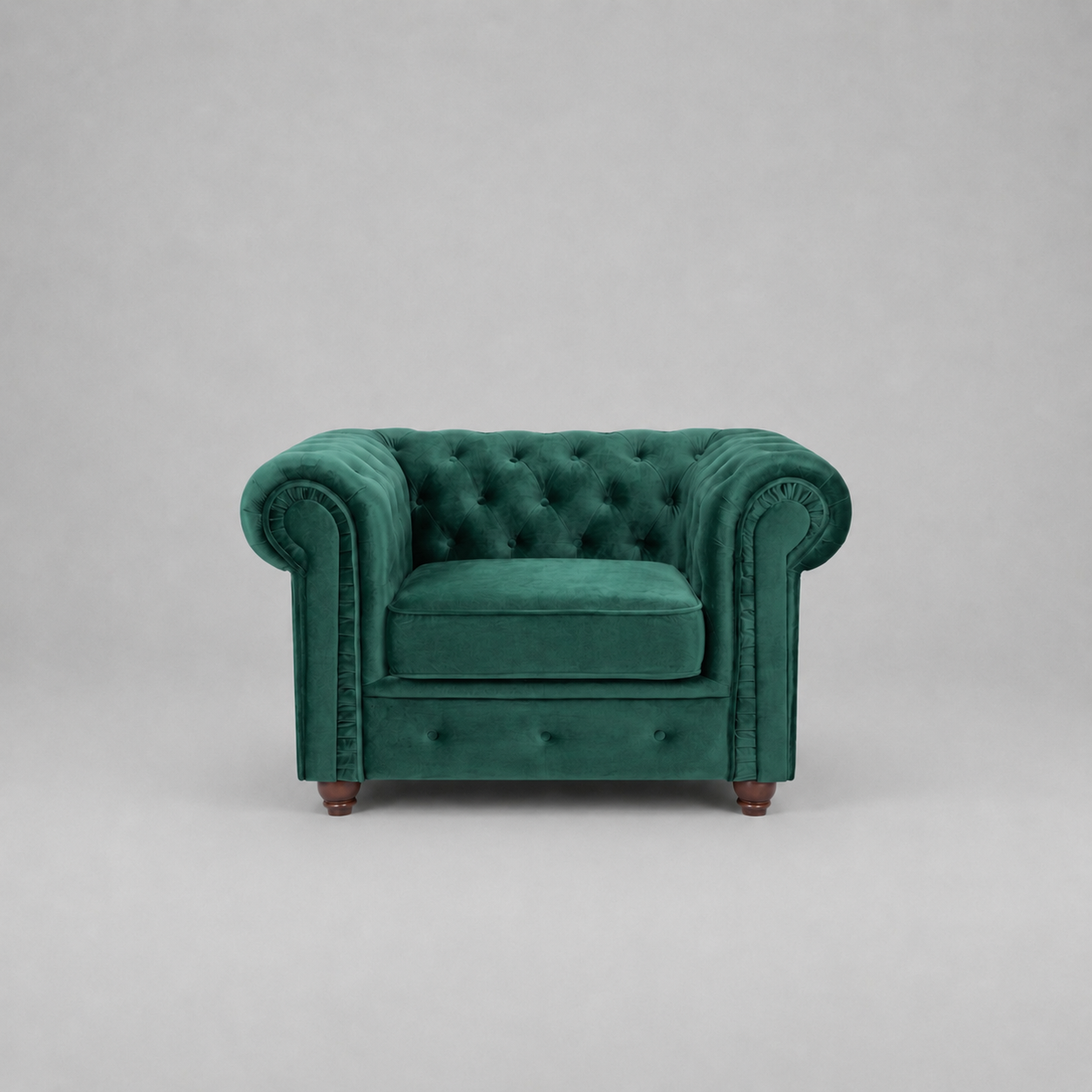 Infinity Plush Fabric, 1 Seater, Green
