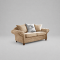 Olivia Woven Fabric, 2 Seater - Beige