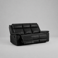 Torino, 3 Seater Sofa, Black
