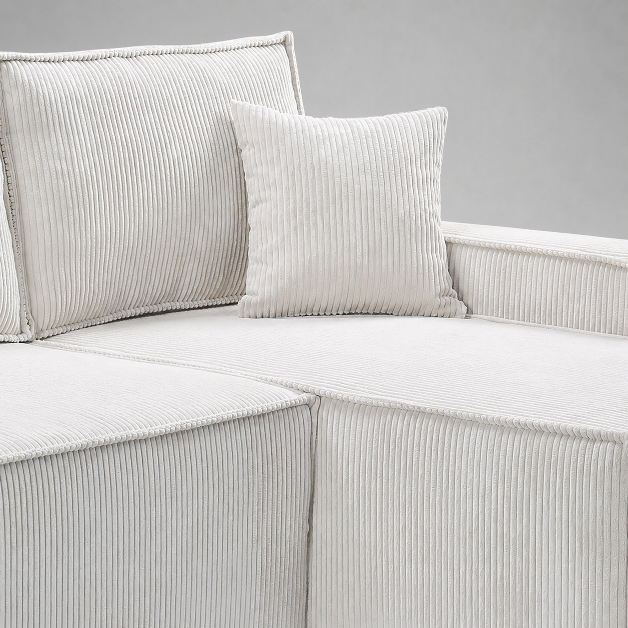 Pati Universal Jumbo Cord Sofabed, Corner - Mink