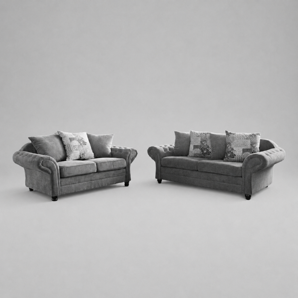 Olivia, 3+2 Seater - Grey