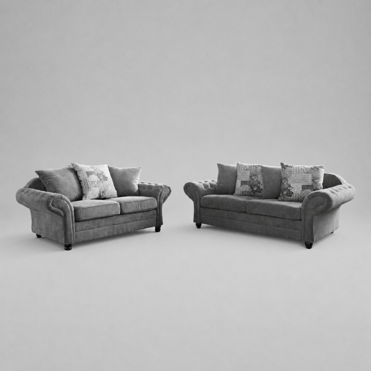 Olivia, 3+2 Seater - Grey