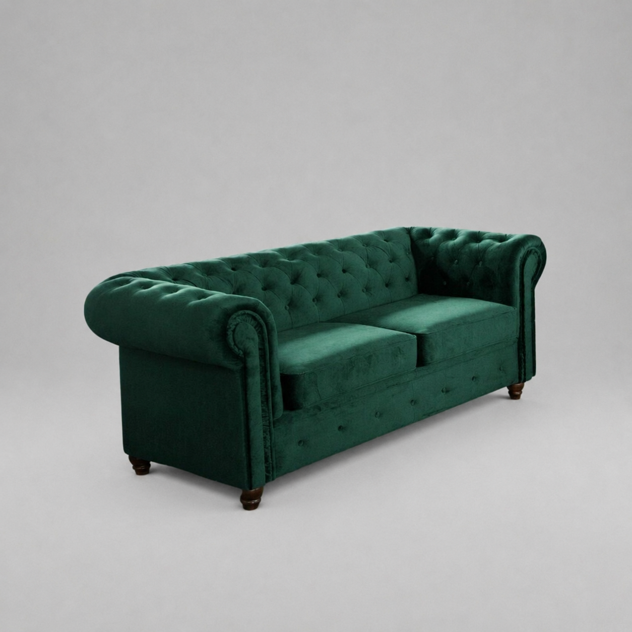 Infinity Plush Fabric, 2 Seater, Green
