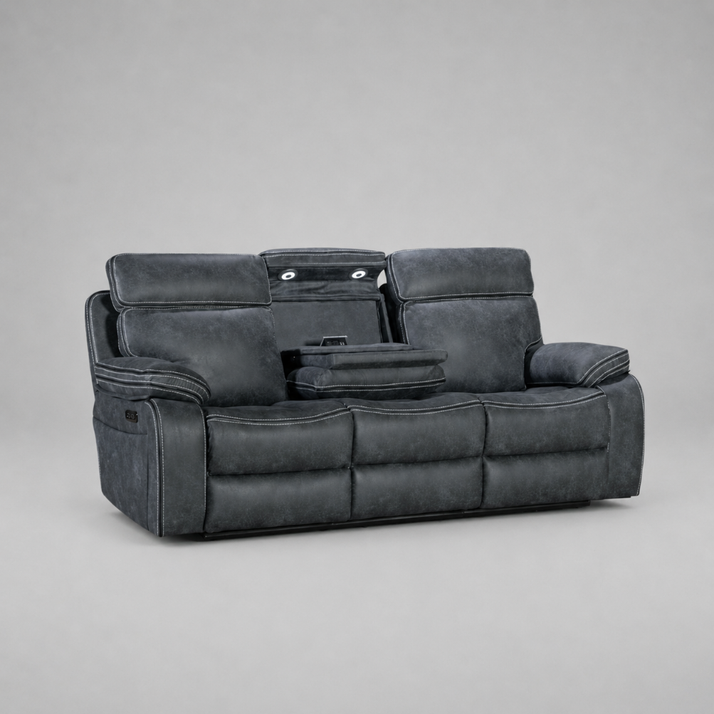 Techno, 3 Seater Sofa, Grey