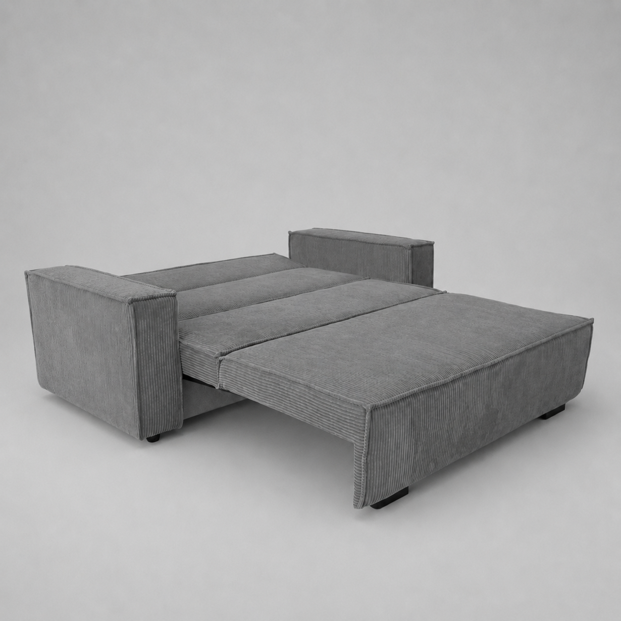 Viva Deluxe Sofabeds, 3 Seater, Jumbo Cord, Grey