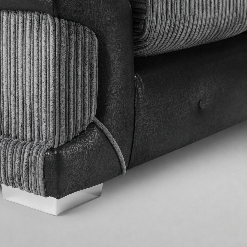 Logan, 2 Seater, Beige + Black