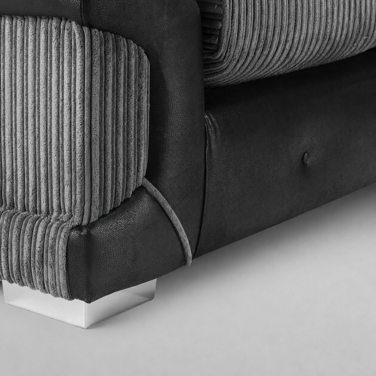 Logan, 3 Seater, Beige + Black