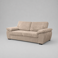 Amalfi Jumbo Cord 3 Seater Sofa - Beige