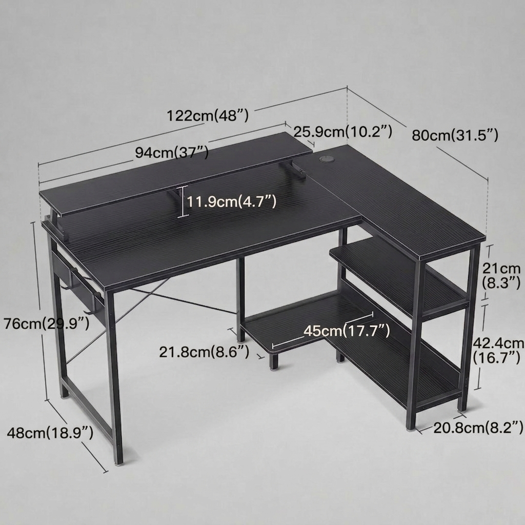 Reversible Home Office Desk
