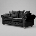Olimpia Black 3 seater