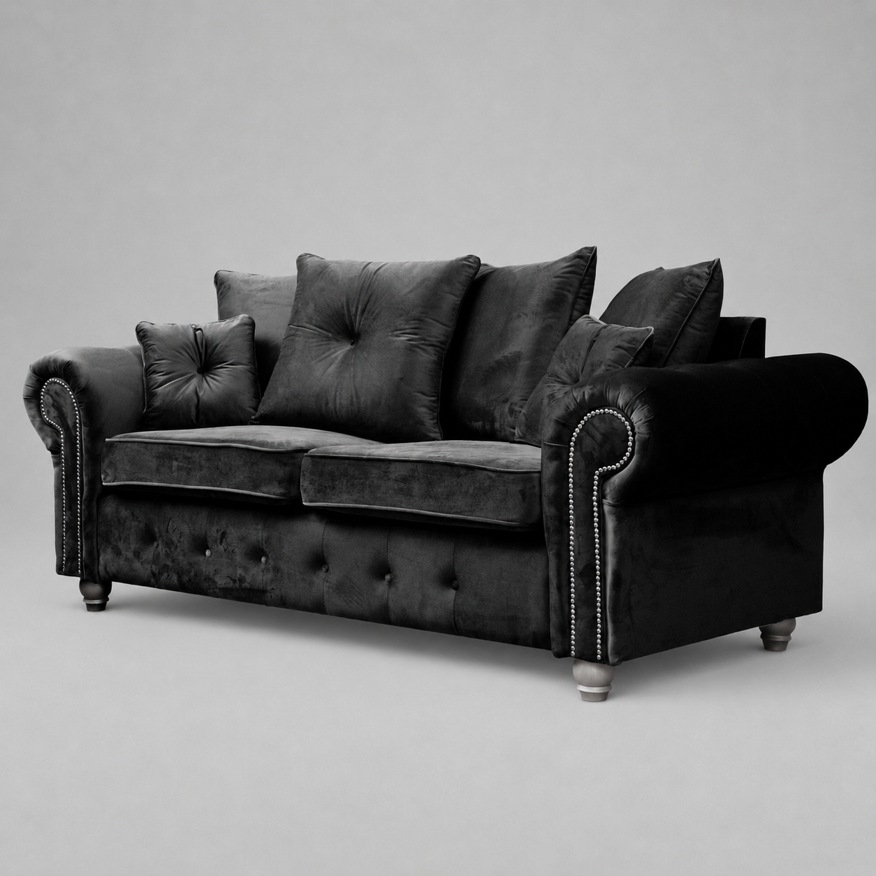 Olimpia Black 3 seater
