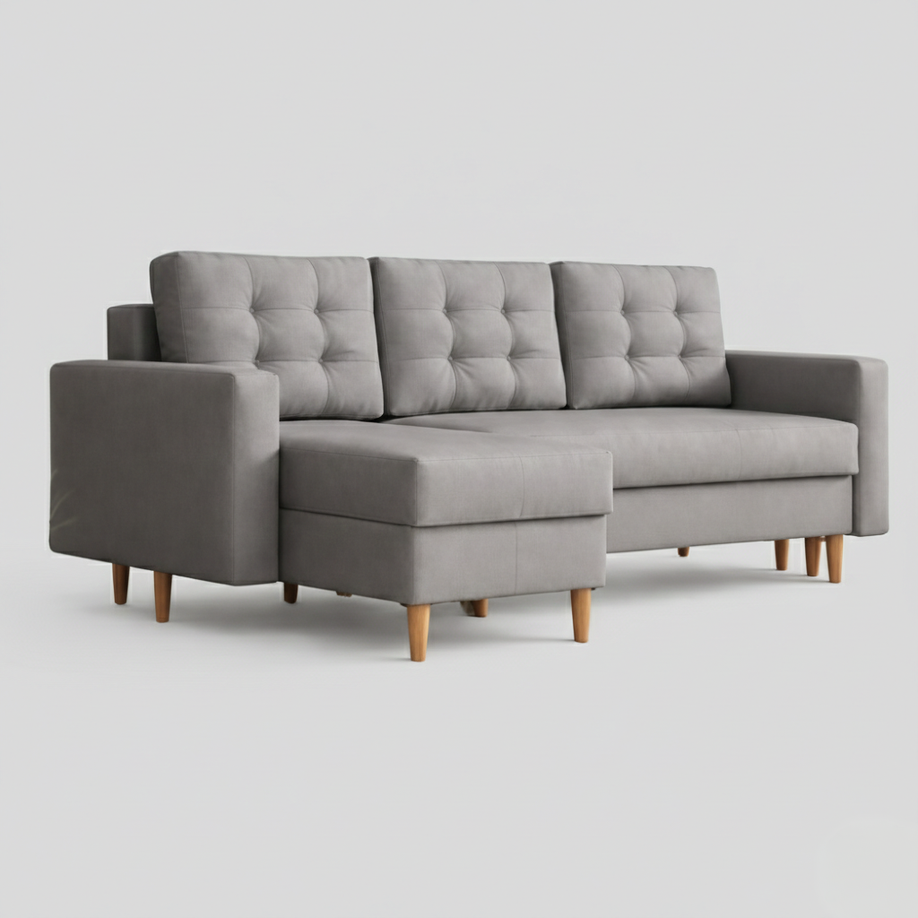 Ana Sofabeds, Corner, Light Grey