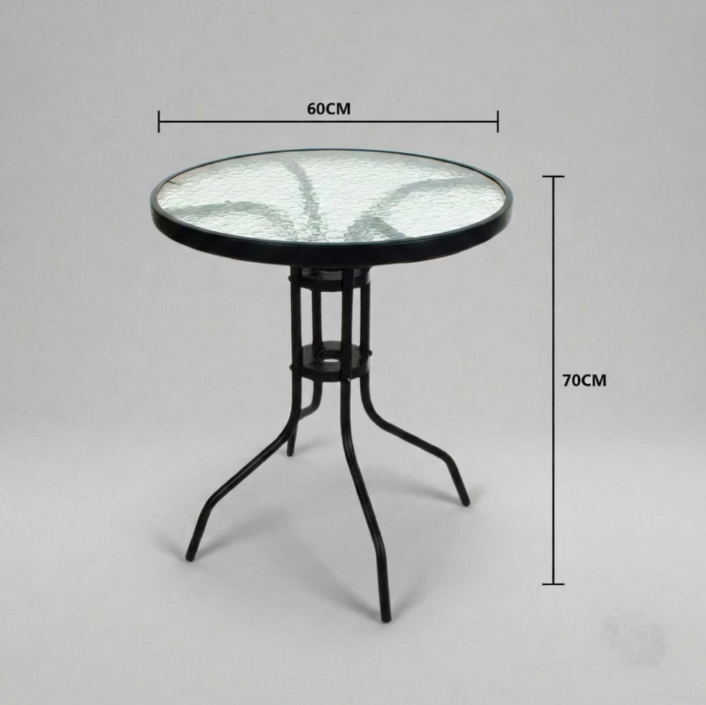 Glass Balcony Table