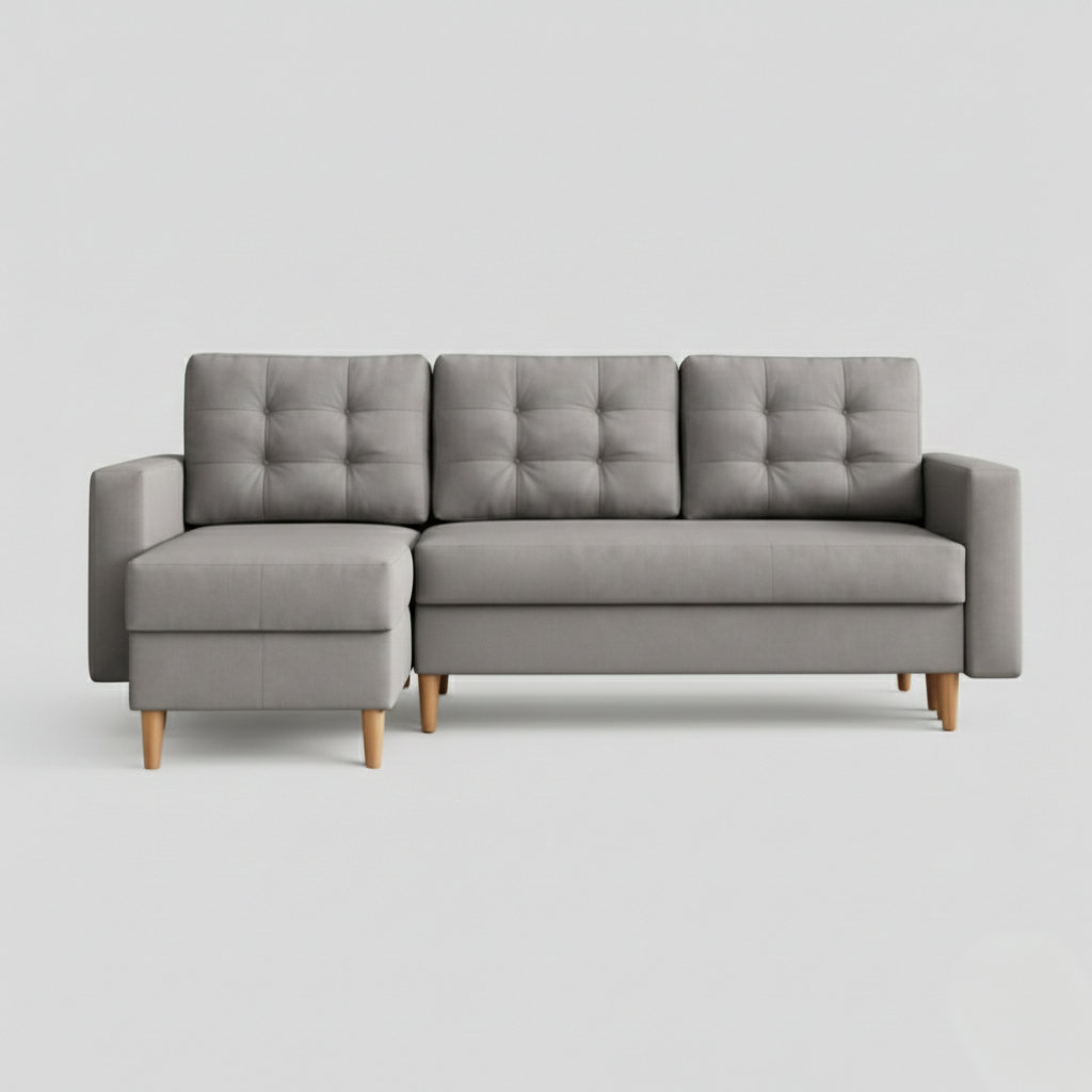 Ana Sofabeds, Corner, Light Grey