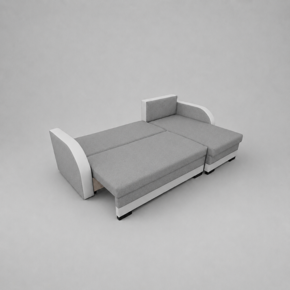 Jozef Sofabeds, Universal Corner, Grey + White