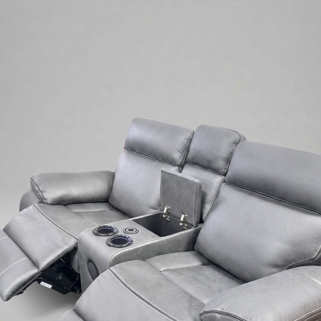 Techno, 2 Seater Sofa, Grey