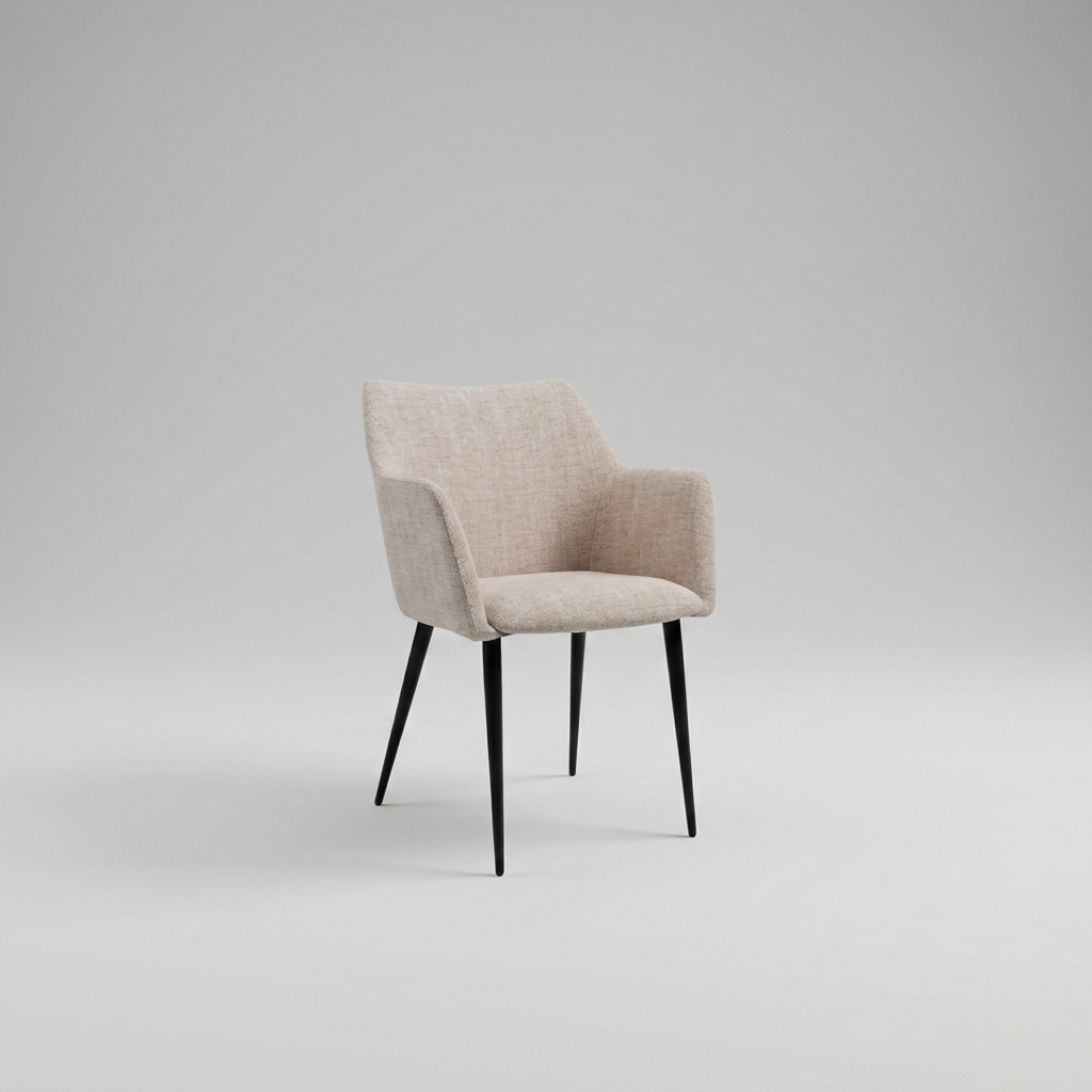 Paris, Dining Chair, Oat Tweed