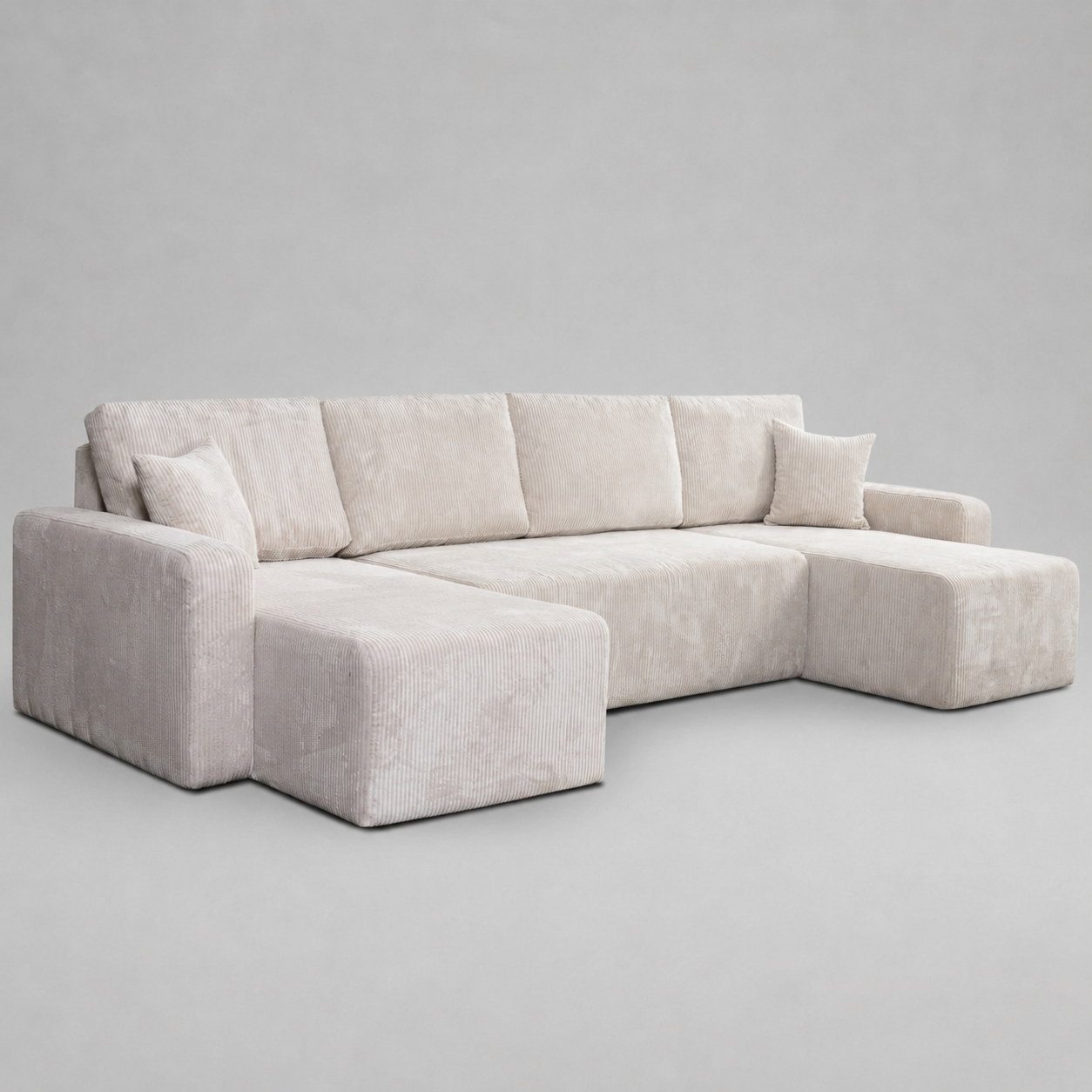 Yasmine U Shaped Sofabeds, Cream