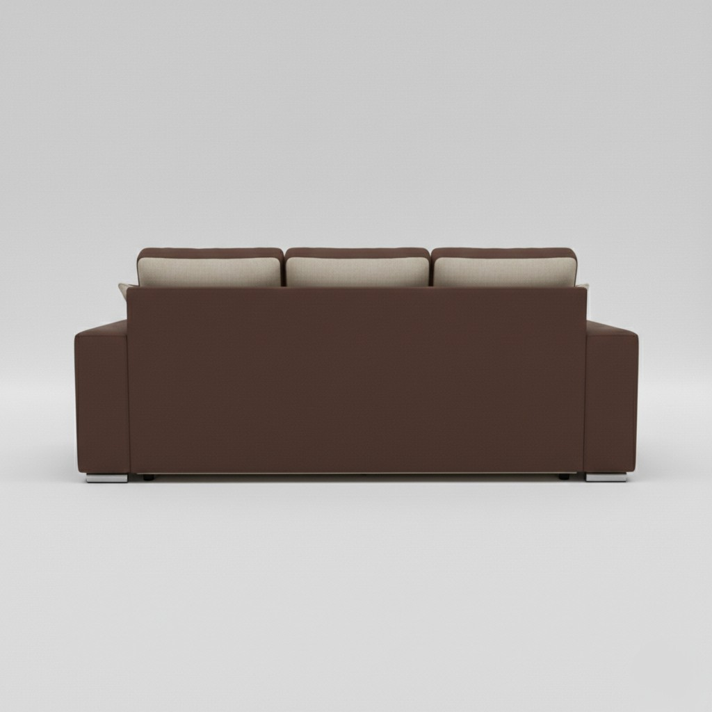 Rita Sofabeds, 3 Seater, Beige + Brown