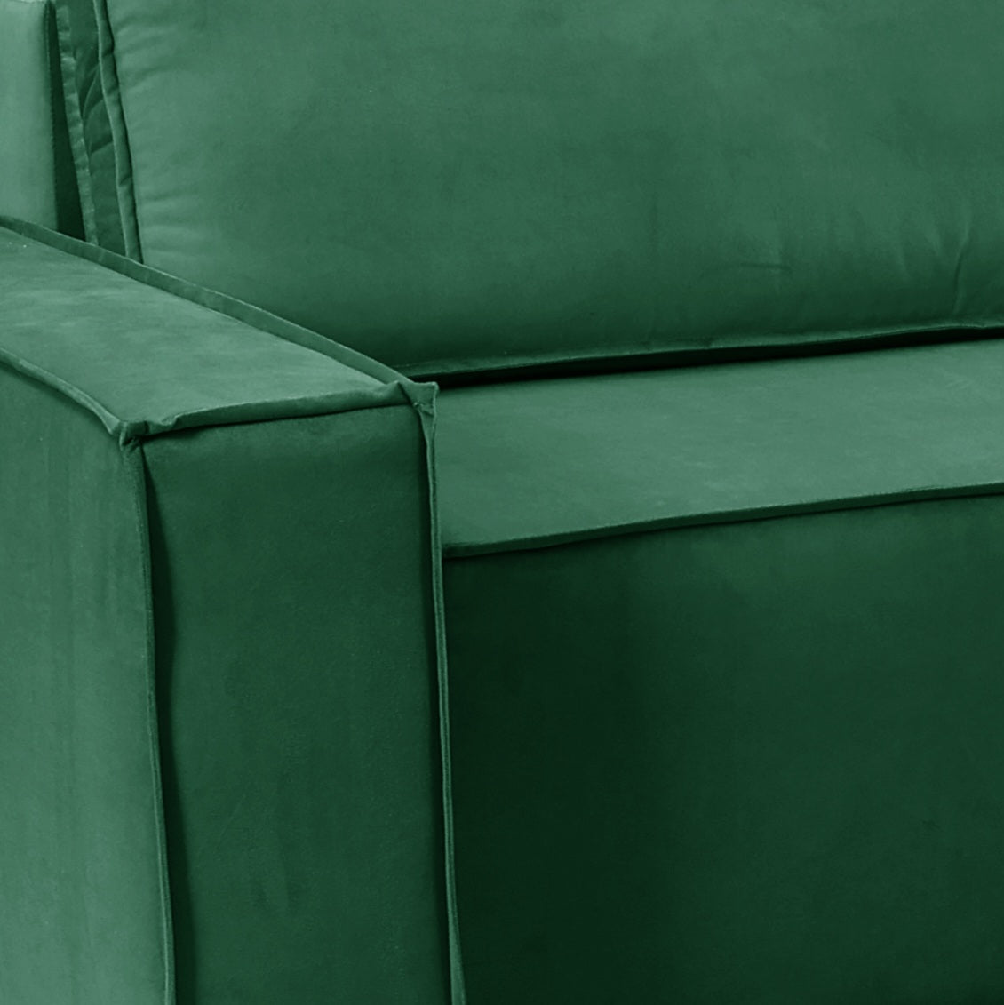 Pati Universal Sofabed, Corner, Plush Fabric, Green