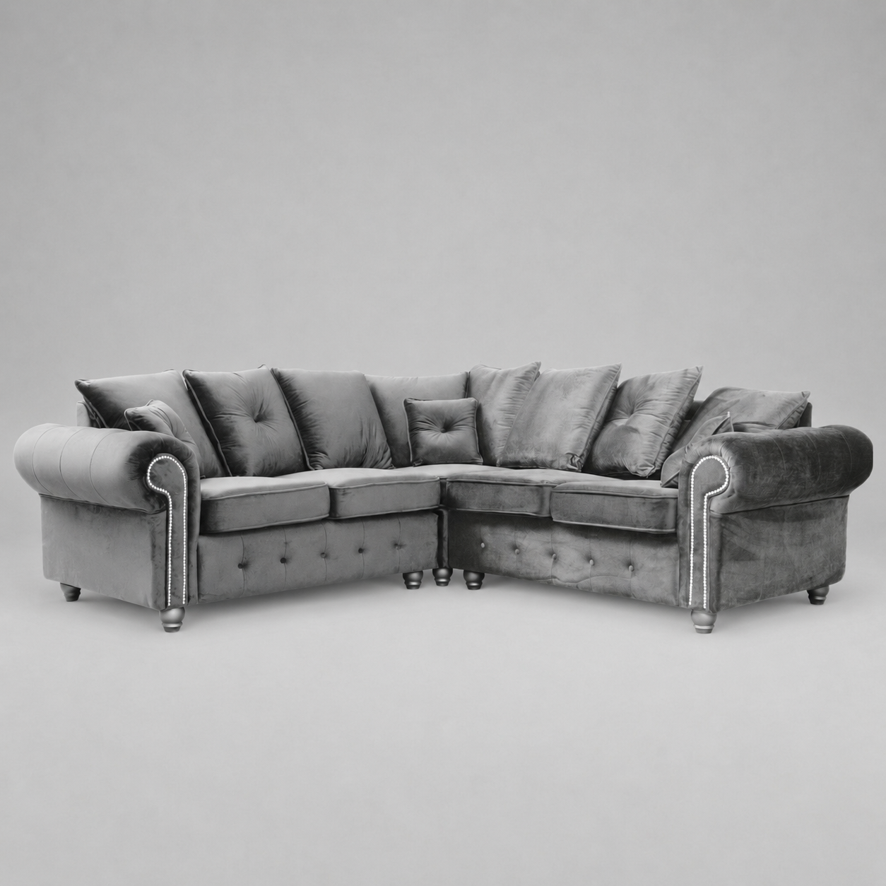 Olimpia Grey 5 Seater corner sofa