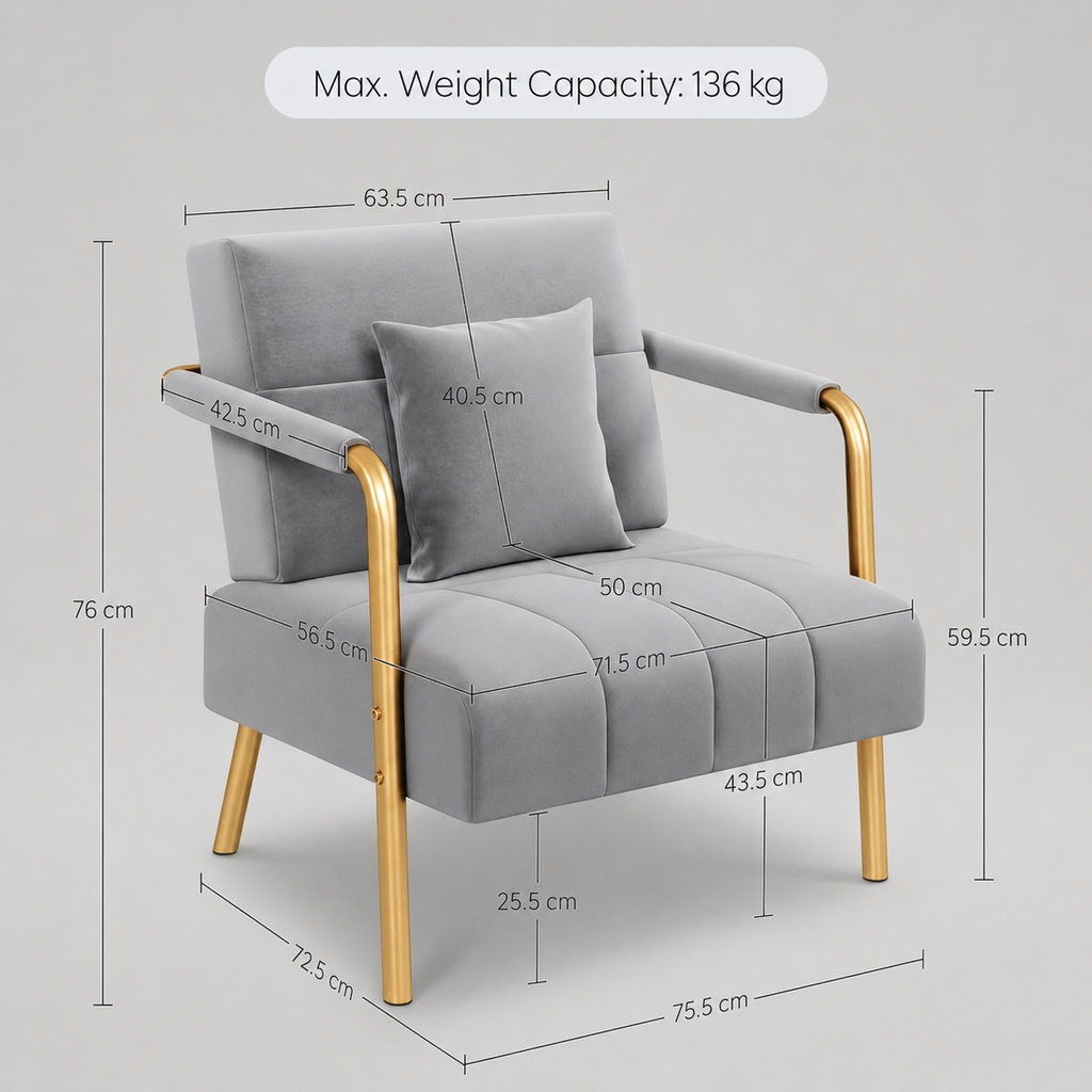 Grey Lounge Chair