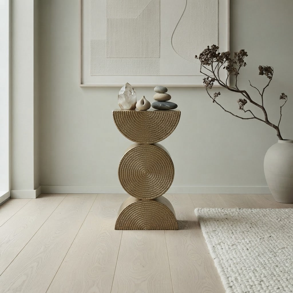 Nordic End Table - Gold