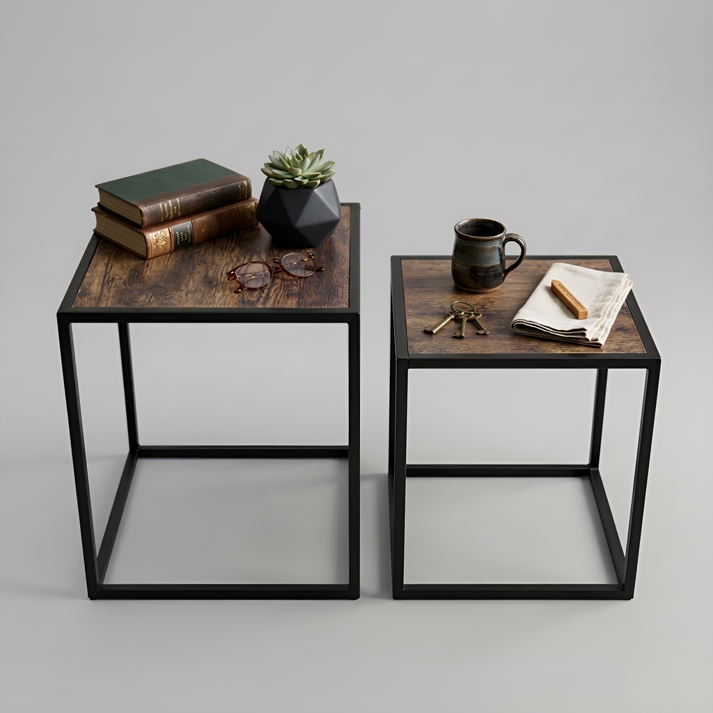 Nested Coffee Tables - Brown