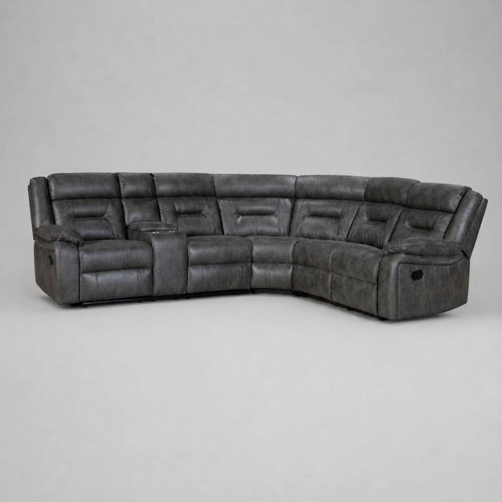 Supernova (Power Recliner)(Regular Console), Corner Sofa, Grey