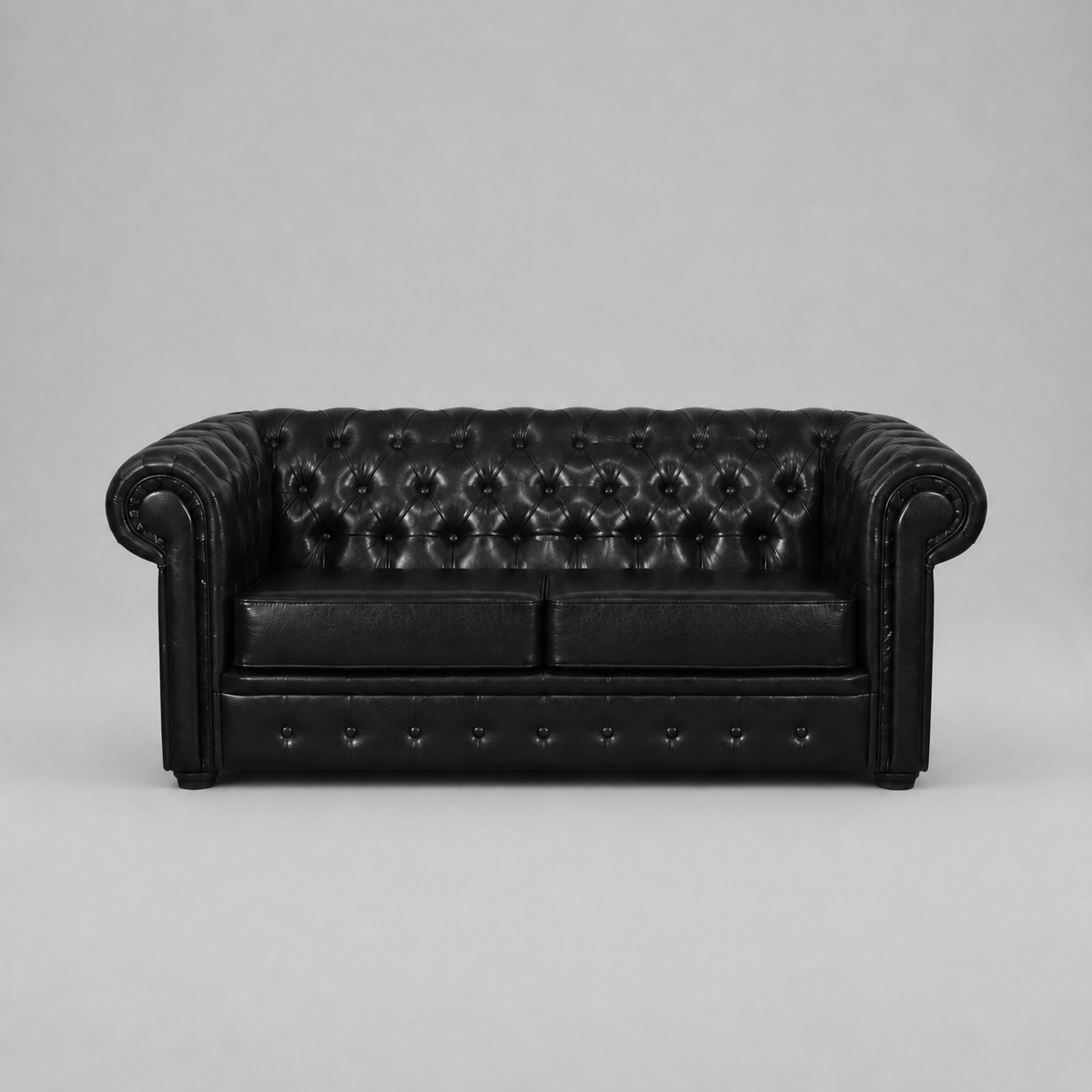 Chesterfield, 2 Seater, Black