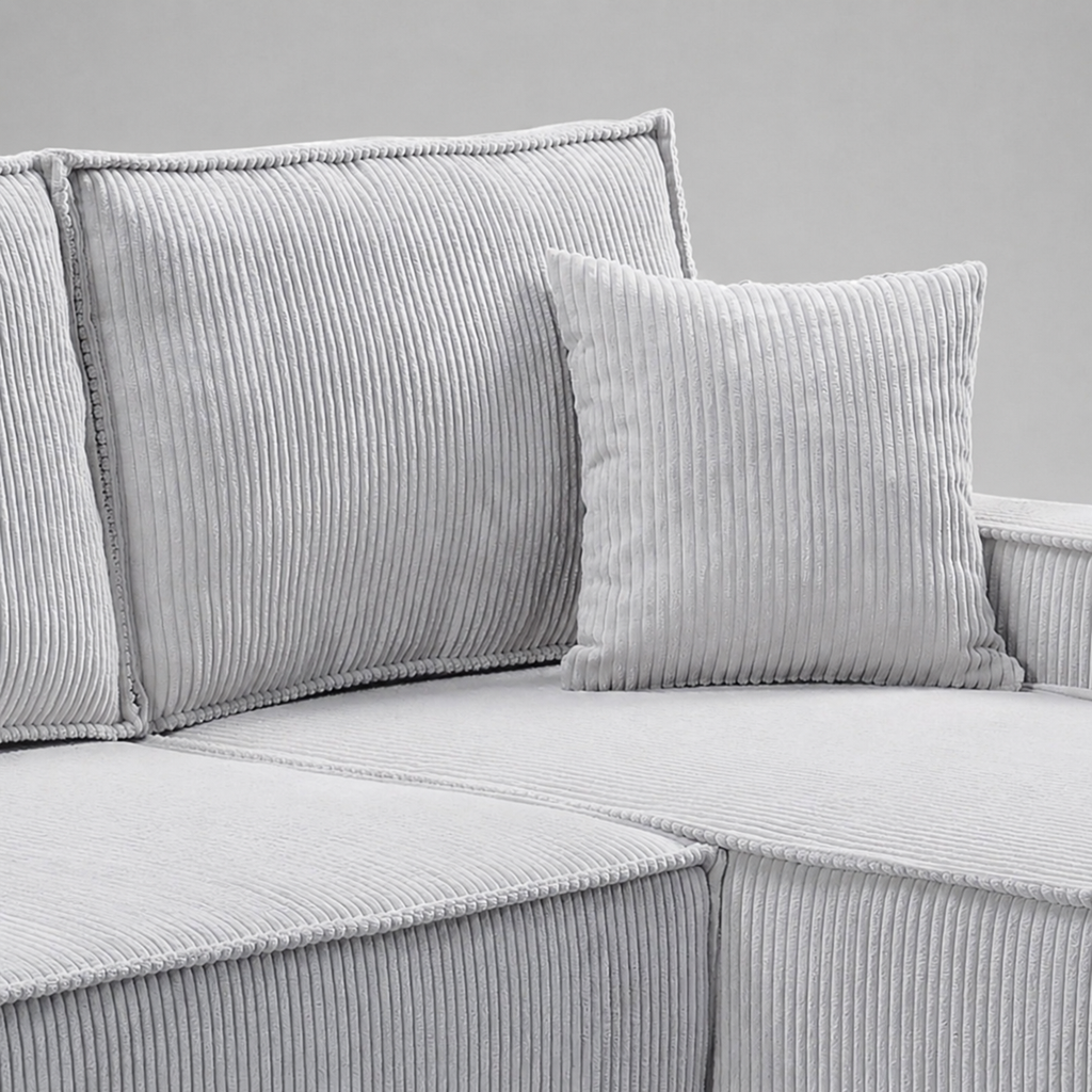 Pati Universal Jumbo Cord Sofabed, Corner - Grey