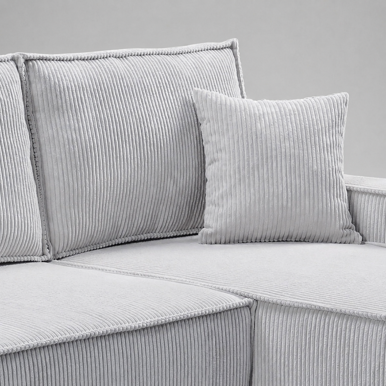 Pati Universal Jumbo Cord Sofabed, Corner - Grey