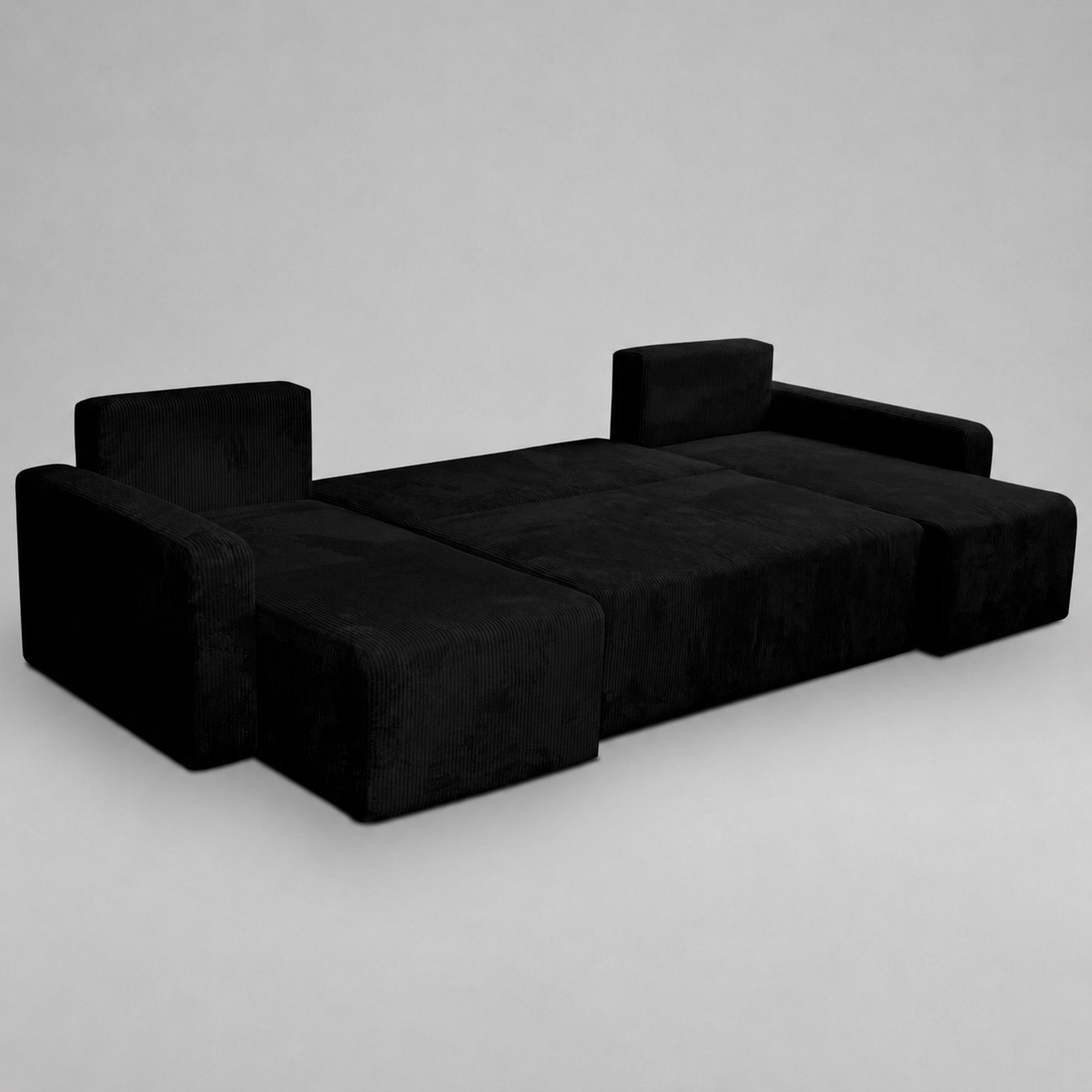 Yasmine U Shaped Sofabeds, Black