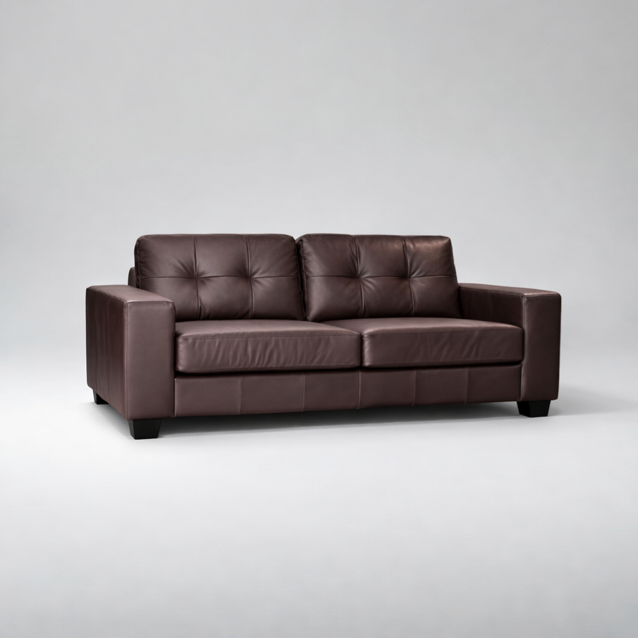 Jerry, 3 Seater, Dark Brown
