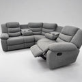Cloud 9 Reclining Corner Fabric Sofa - Grey